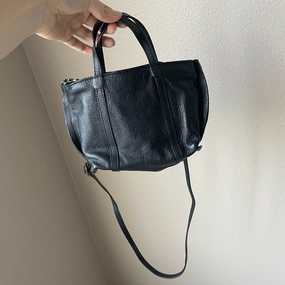 SOLD ~ Anthropologie Black Leather Purse - Picture 2 of 5